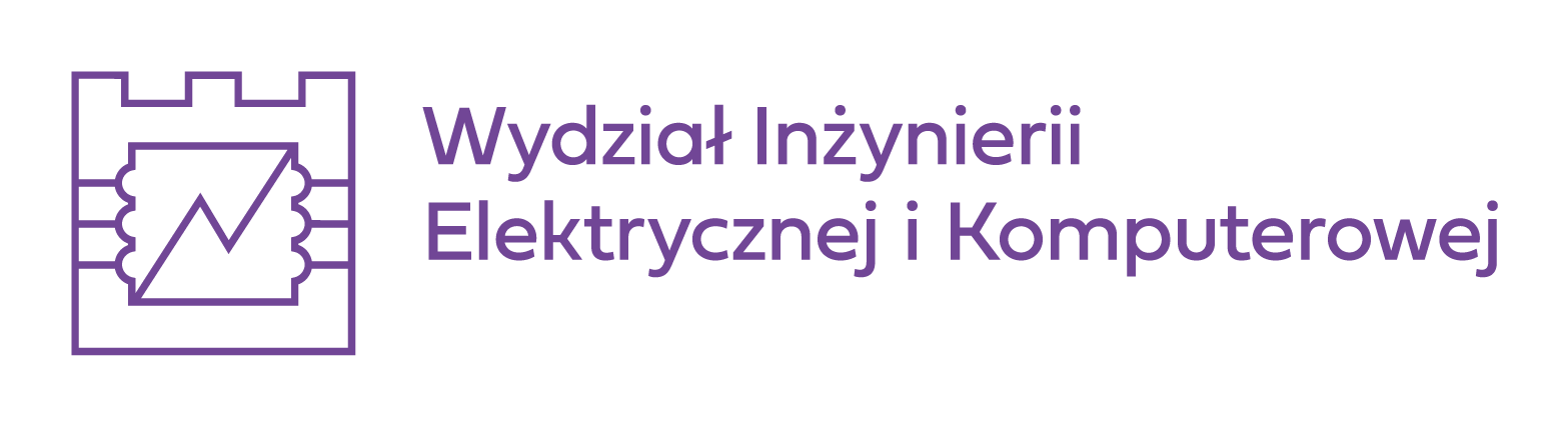 asymetryczne logo Wydziału Inżynierii Elektrycznej i Komputerowej do stosowania wraz z logo Politechniki Krakowskiej